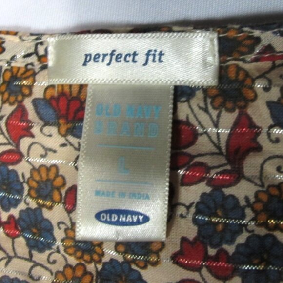 Old Navy Bohemian Hippie  One Button Cardigan Short Sleeve Top Size L - Picture 4 of 6